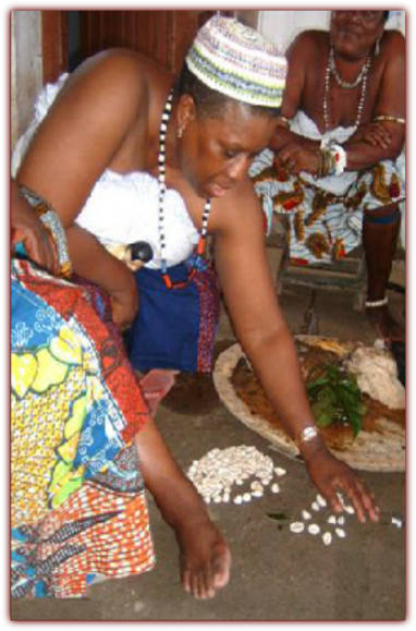 Mama Zogbe in Ceremony. 