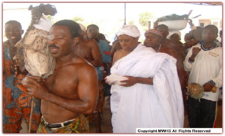 Mama Zogbe in Ceremony. 