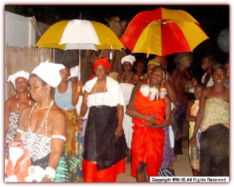 Mama Zogbe in Ceremony. 